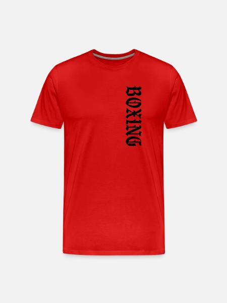 Boxing Retro - Men's Premium Organic T-Shirt - red