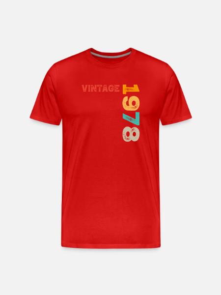 Millésime 1978 - T-shirt bio Premium Homme - rouge