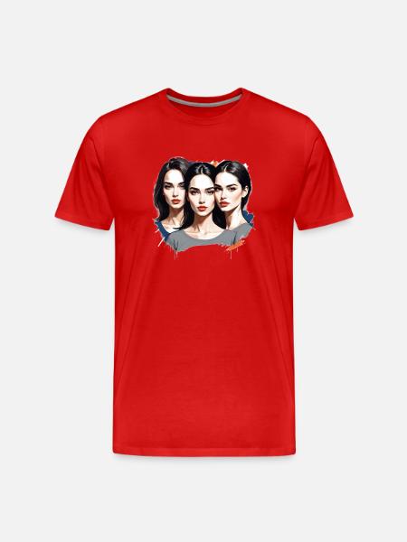 MADFOXX - Belles filles - T-shirt bio Premium Homme - rouge