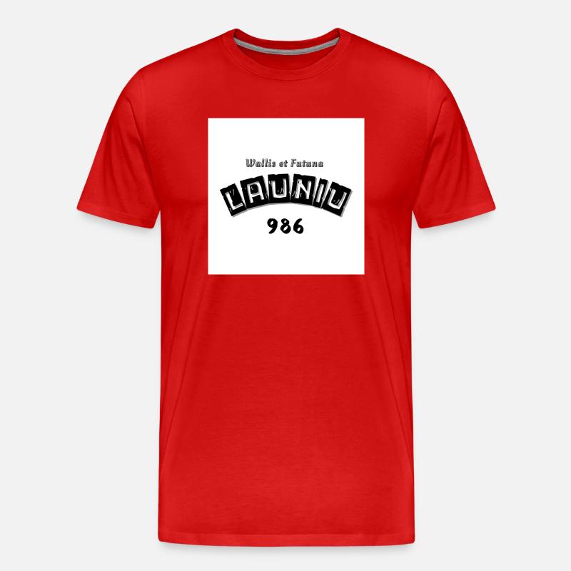 Launiu - Männer Premium Bio T-Shirt - Rot