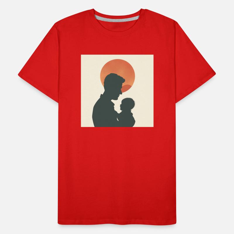 Papa-Silhouette Männer Premium Bio T-Shirt