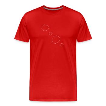 Circles Circle Shape Symbol - Men's Premium Organic T-Shirt - red - Front - Damien (186cm)