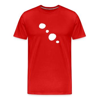 Shapes Circles Circle Symbol - Men's Premium Organic T-Shirt - red - Front - Damien (186cm)