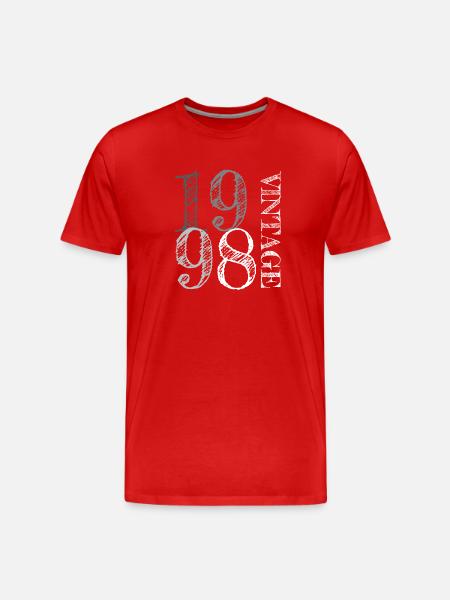 Millésime 1998 - T-shirt bio Premium Homme - rouge