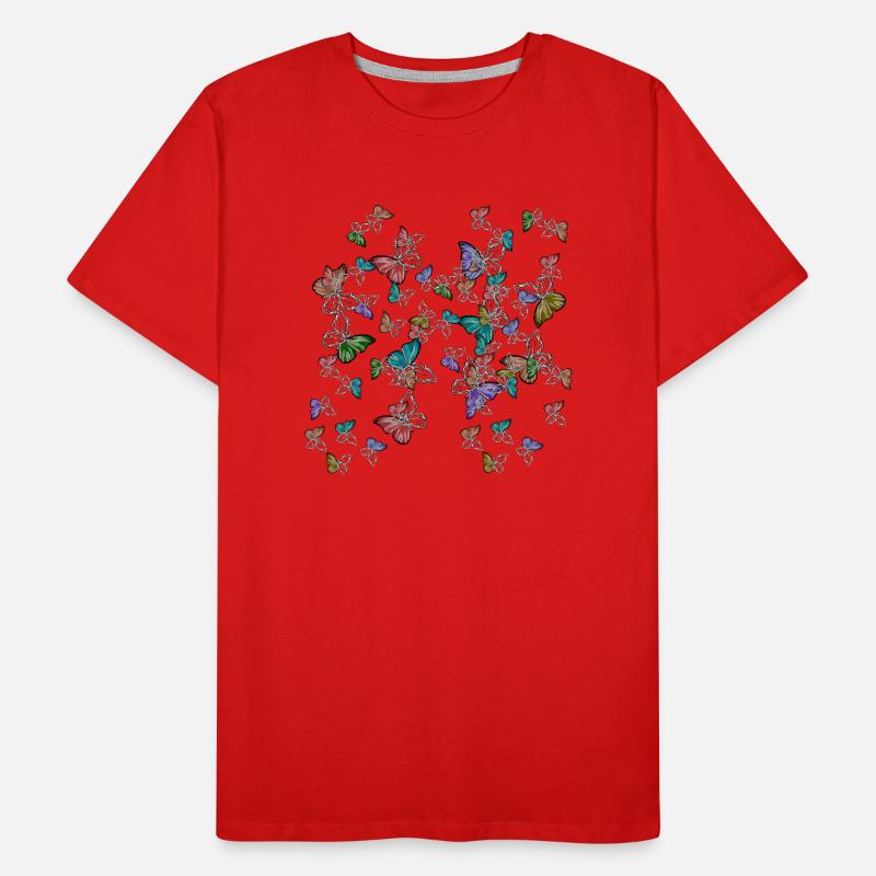 Papillons Sentiments Émotion Douleur Dépression T-shirt bio Premium Homme