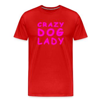 Canine - Men's Premium Organic T-Shirt - red - Front - Damien (186cm)