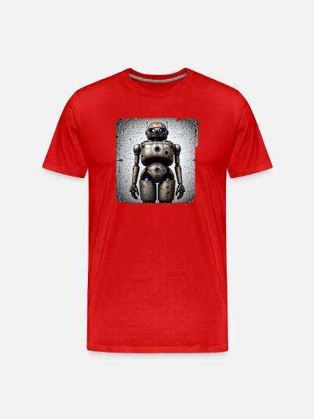 Wide Robot - Men's Premium Organic T-Shirt - red