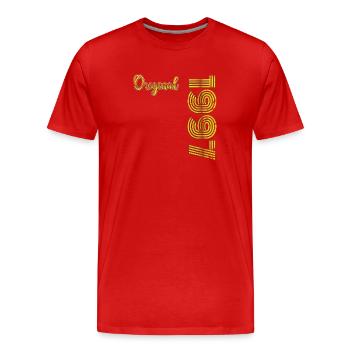 Millésime 1997 - T-shirt bio Premium Homme - rouge - Devant - Damien (186cm)