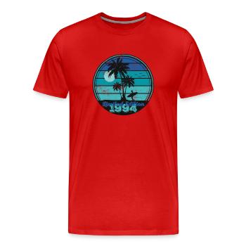 1994 Jahrgang Vintage Geburtstag Geschenk - Männer Premium Bio T-Shirt - Rot - Vorne - Damien (186cm)