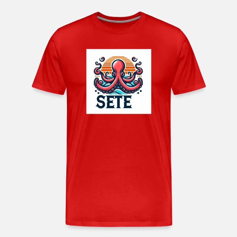 sete - Männer Premium Bio T-Shirt - Rot