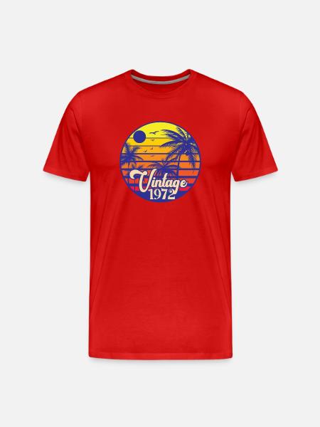 Millésime 1972 - T-shirt bio Premium Homme - rouge