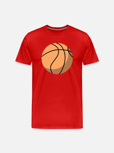 Basketball - Men's Premium Organic T-Shirt - red