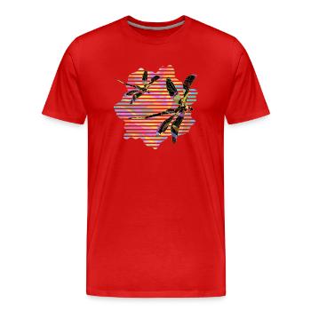 Important - T-shirt bio Premium Homme - rouge - Devant - Damien (186cm)