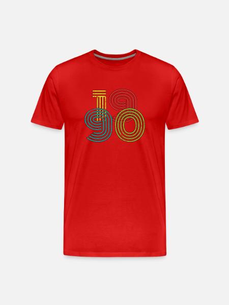 Millésime 1990 - T-shirt bio Premium Homme - rouge