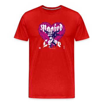Cupid loves magfed paintball - Men's Premium Organic T-Shirt - red - Front - Damien (186cm)
