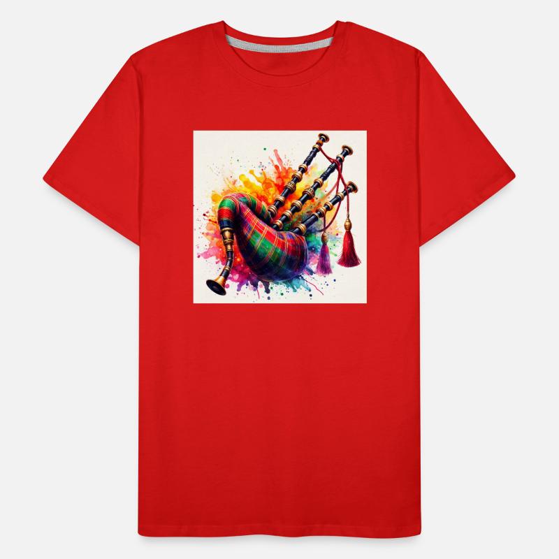 Cornemuse musicale T-shirt bio Premium Homme