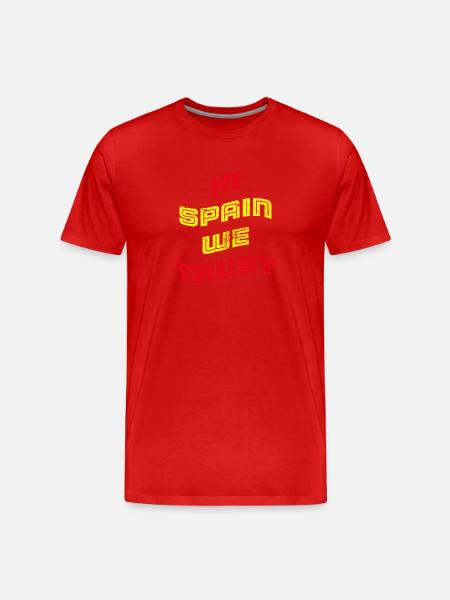 In Spain we trust - Men's Premium Organic T-Shirt - red