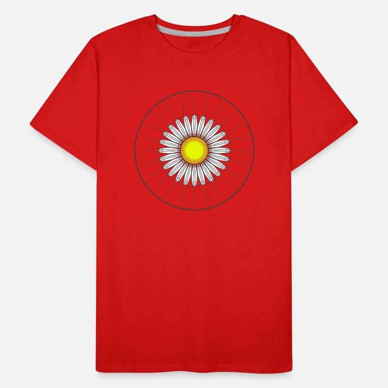 Gänseblümchen - Dunkel Männer Premium Bio T-Shirt