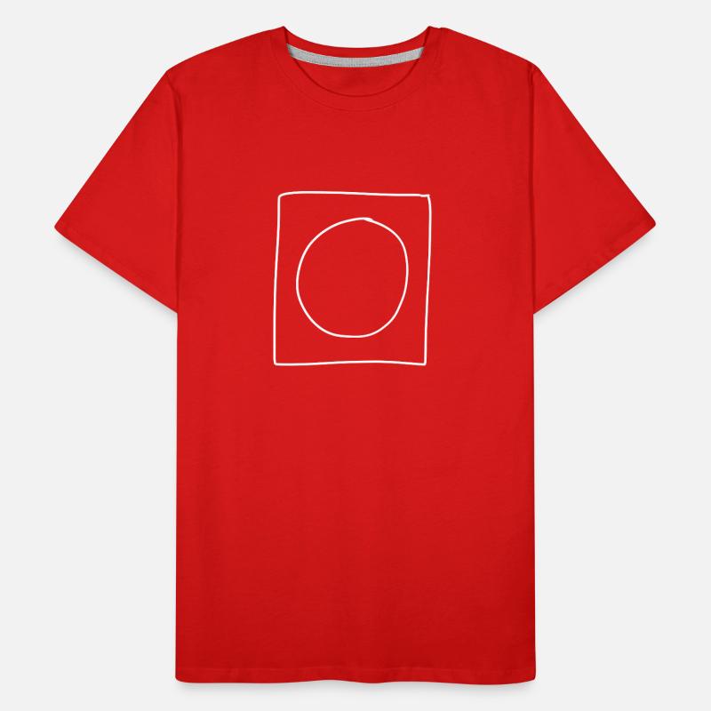 Circle Square Icon Men's Premium Organic T-Shirt