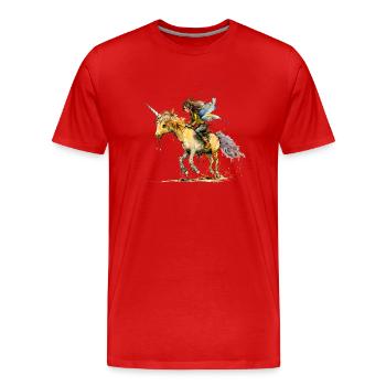 Les gobelins sont un symbole d’espoir et de fantaisie - T-shirt bio Premium Homme - rouge - Devant - Damien (186cm)