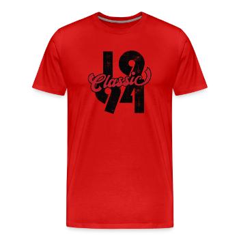 1994 Jahrgang Vintage Geburtstag Geschenk - Männer Premium Bio T-Shirt - Rot - Vorne - Damien (186cm)