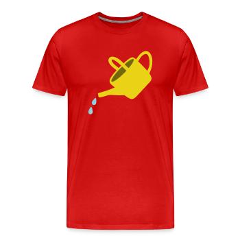 Arrosoir - T-shirt bio Premium Homme - rouge - Devant - Damien (186cm)