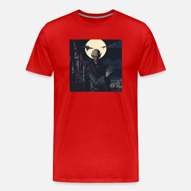 Nosferatu 16-bittinen - Miesten premium luomu-t-paita - punainen
