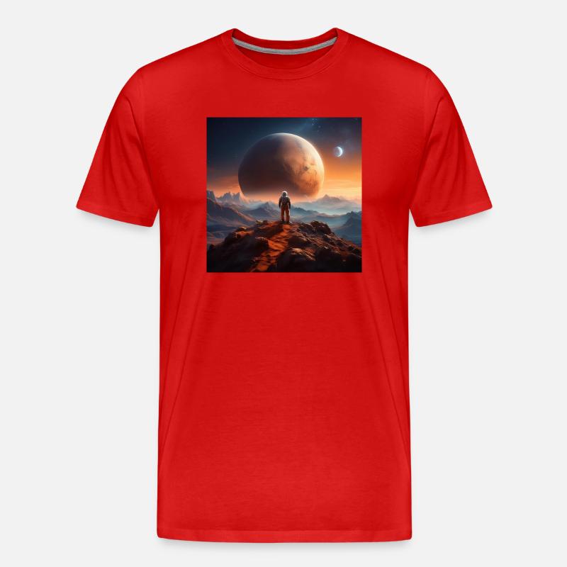 Der Aufstieg von Charon über Pluto Teil II - Männer Premium Bio T-Shirt - Rot