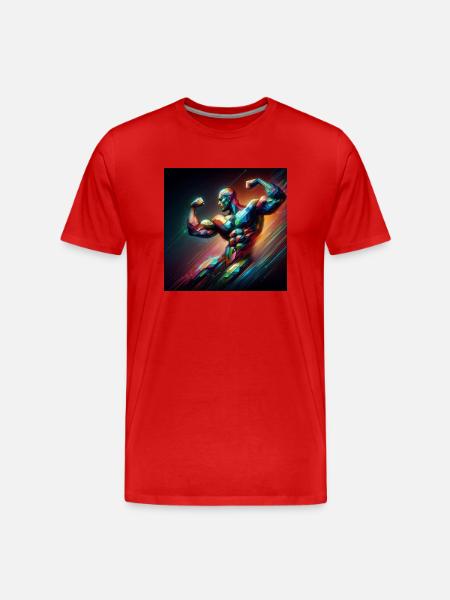 Bodybuilding - Männer Premium Bio T-Shirt - Rot