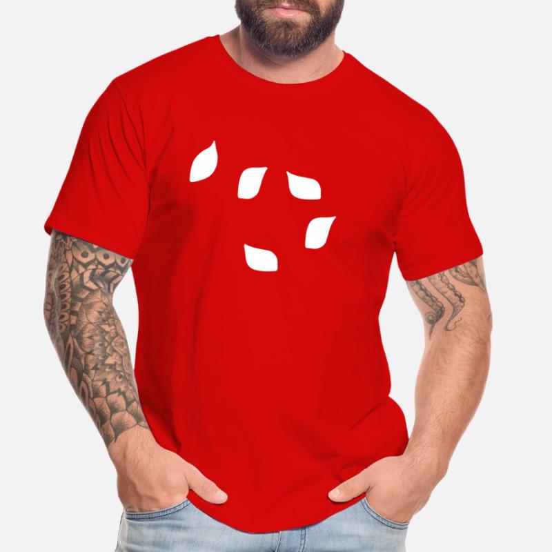Five Leaves Leaf Pattern Tree Men's Premium Organic T-Shirt