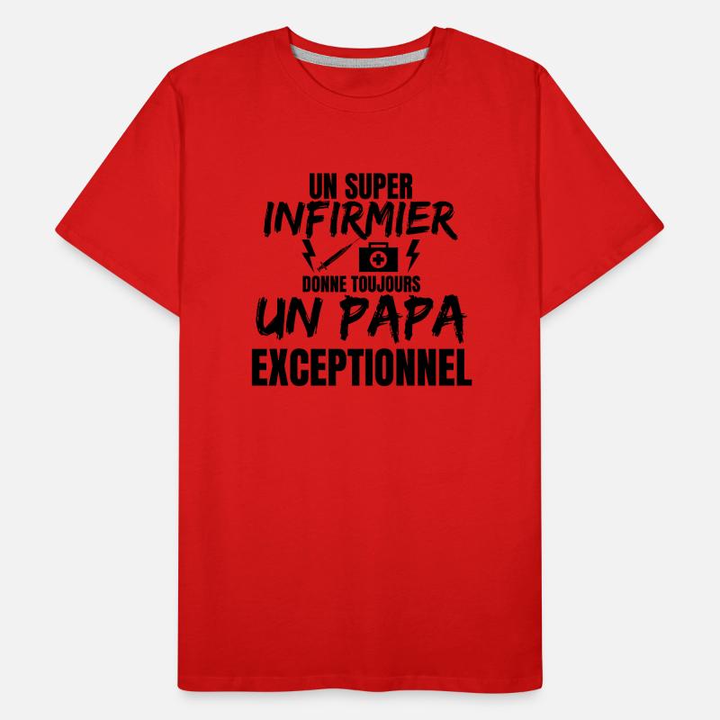 PAPA INFIRMIER T-shirt bio Premium Homme