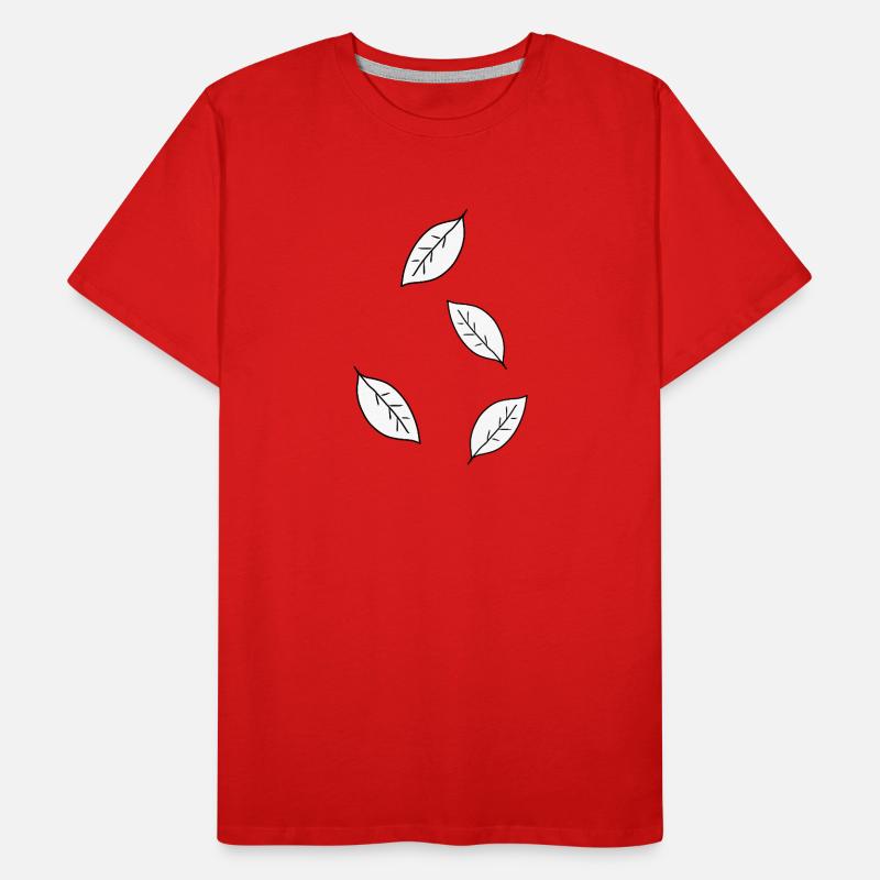four leaves leaf icon Men's Premium Organic T-Shirt
