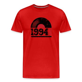 1994 Jahrgang Vintage Geburtstag Geschenk - Männer Premium Bio T-Shirt - Rot - Vorne - Damien (186cm)
