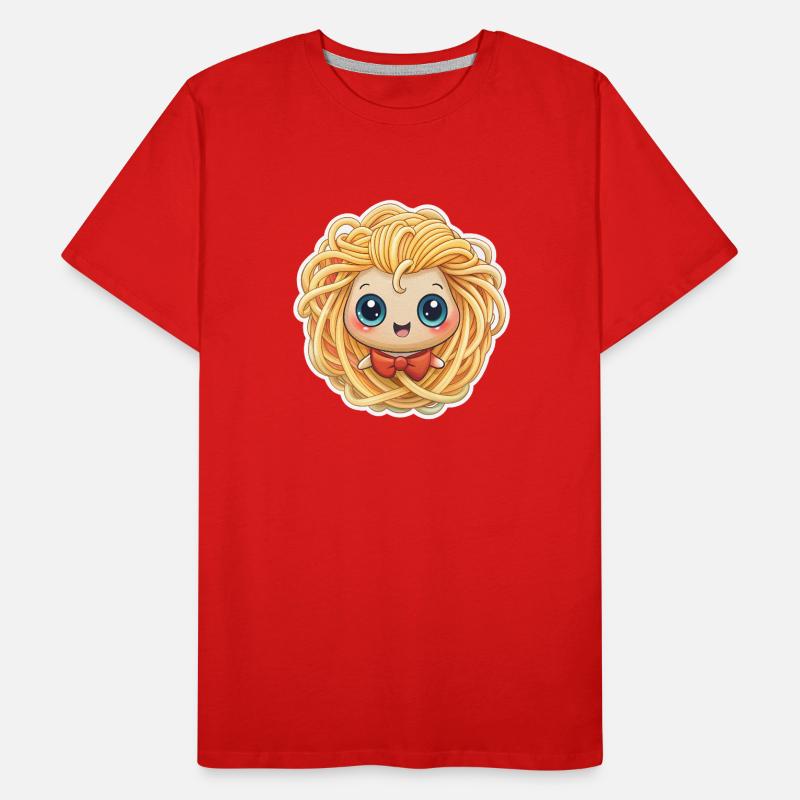 SPAGHETTI-MÄDCHEN Männer Premium Bio T-Shirt