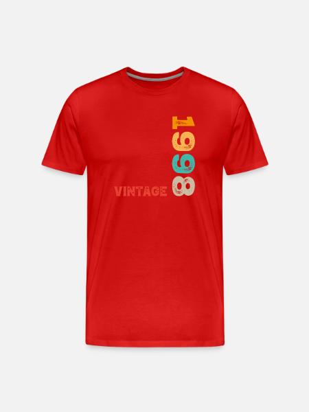 Millésime 1998 - T-shirt bio Premium Homme - rouge