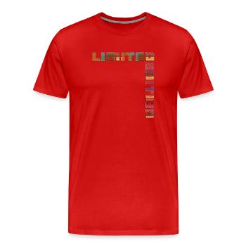 Limited Edition - Männer Premium Bio T-Shirt - Rot - Vorne - Damien (186cm)