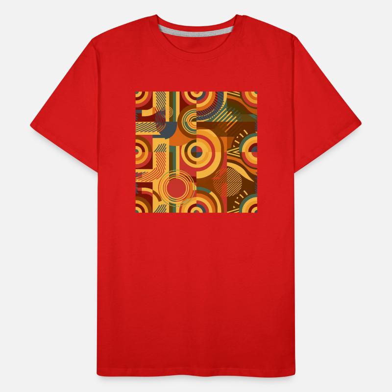 70s Nostalgia Pattern Men's Premium Organic T-Shirt
