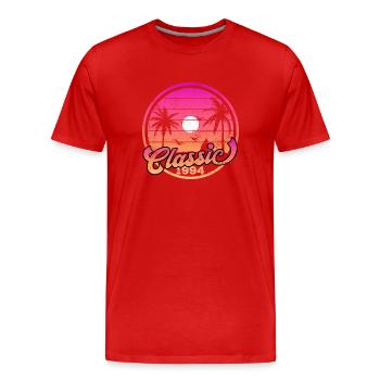 1994 Jahrgang Vintage Geburtstag Geschenk - Männer Premium Bio T-Shirt - Rot - Vorne - Damien (186cm)