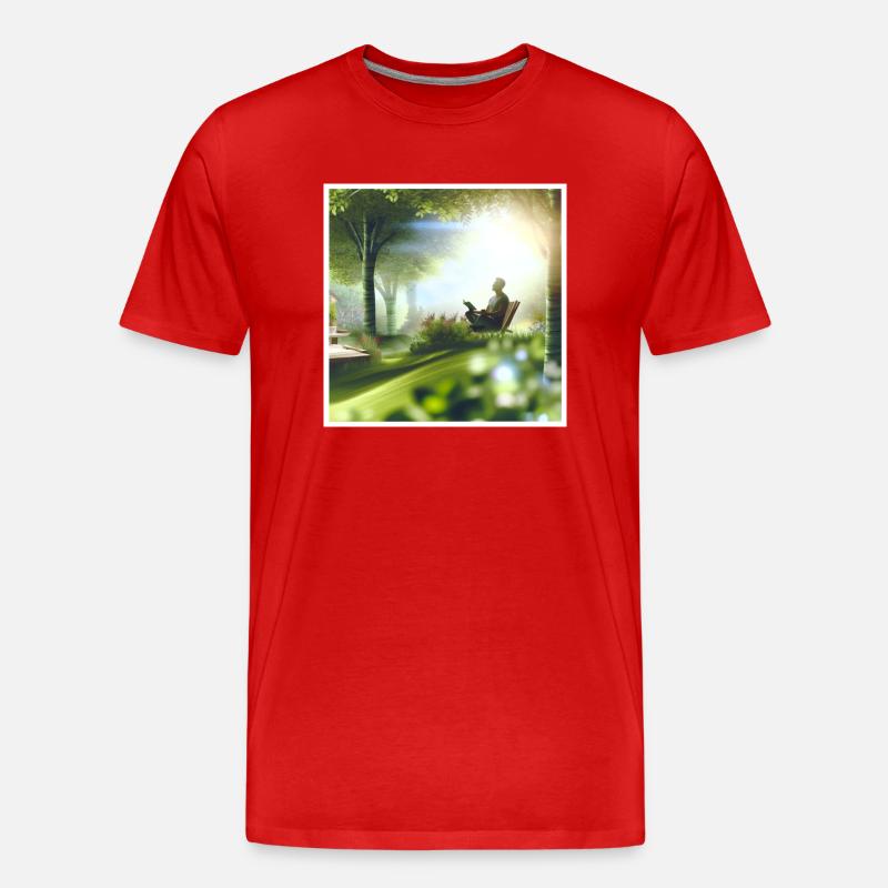 Selbstliebe - Männer Premium Bio T-Shirt - Rot