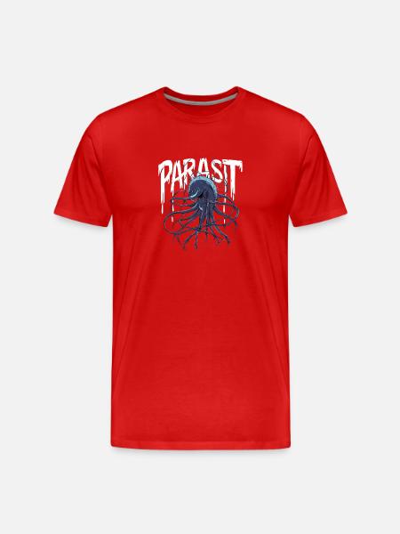 Parasit - Männer Premium Bio T-Shirt - Rot