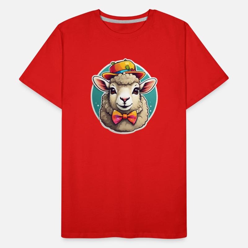 Funny Sheep Comic Men's Premium Organic T-Shirt