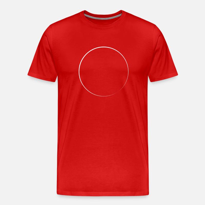 kreis form symbol - Männer Premium Bio T-Shirt - Rot