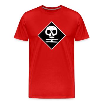 Mort blanche Finlande - T-shirt bio Premium Homme - rouge - Devant - Damien (186cm)