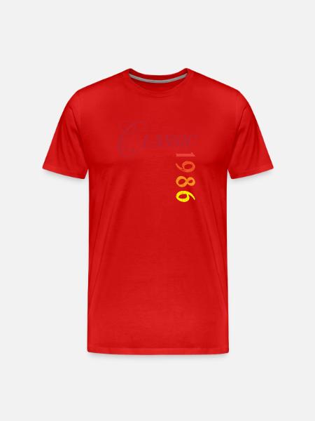 Millésime 1986 - T-shirt bio Premium Homme - rouge