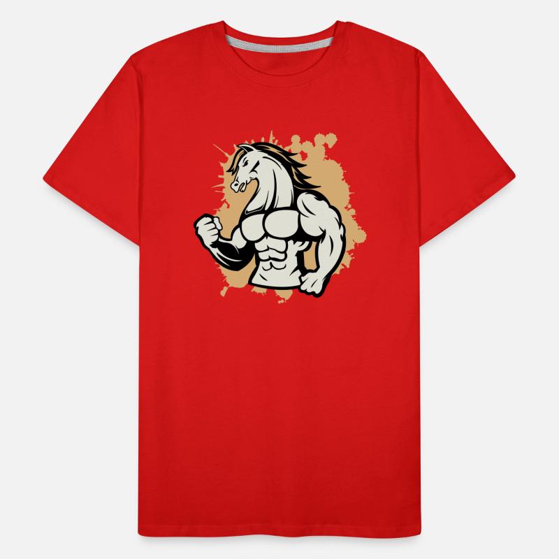 pferd stark Männer Premium Bio T-Shirt
