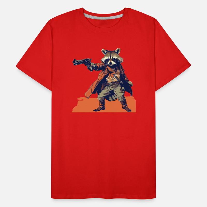 Waschbär Männer Premium Bio T-Shirt
