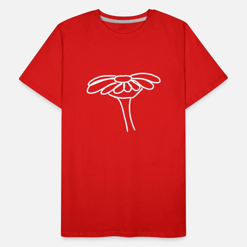 Page d’icône de fleur T-shirt bio Premium Homme
