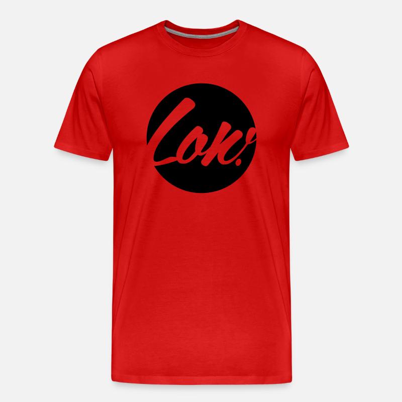 low kreis circle - Männer Premium Bio T-Shirt - Rot