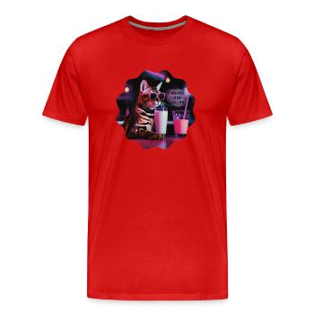 Bengal Cat Milk - Männer Premium Bio T-Shirt - Rot - Vorne - Damien (186cm)