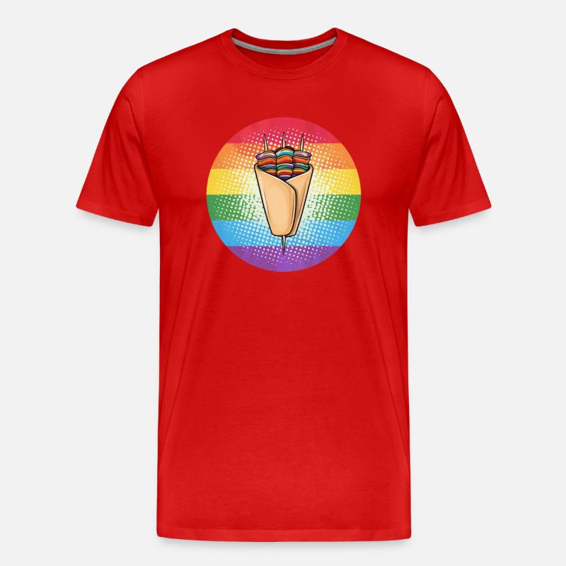 LGBTQ Kebab - Männer Premium Bio T-Shirt - Rot
